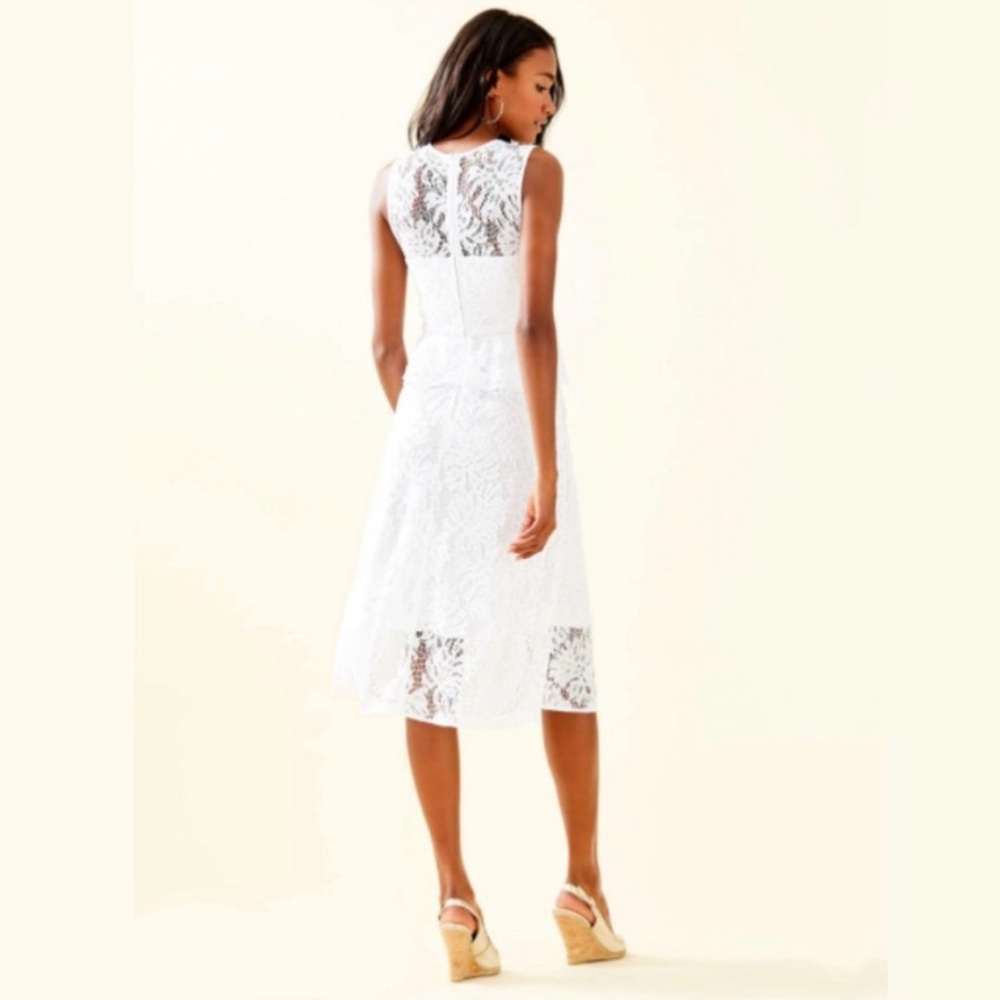 Women’s Lilly Pulitzer White Nolea Midi Dress - Picture 5 of 6
